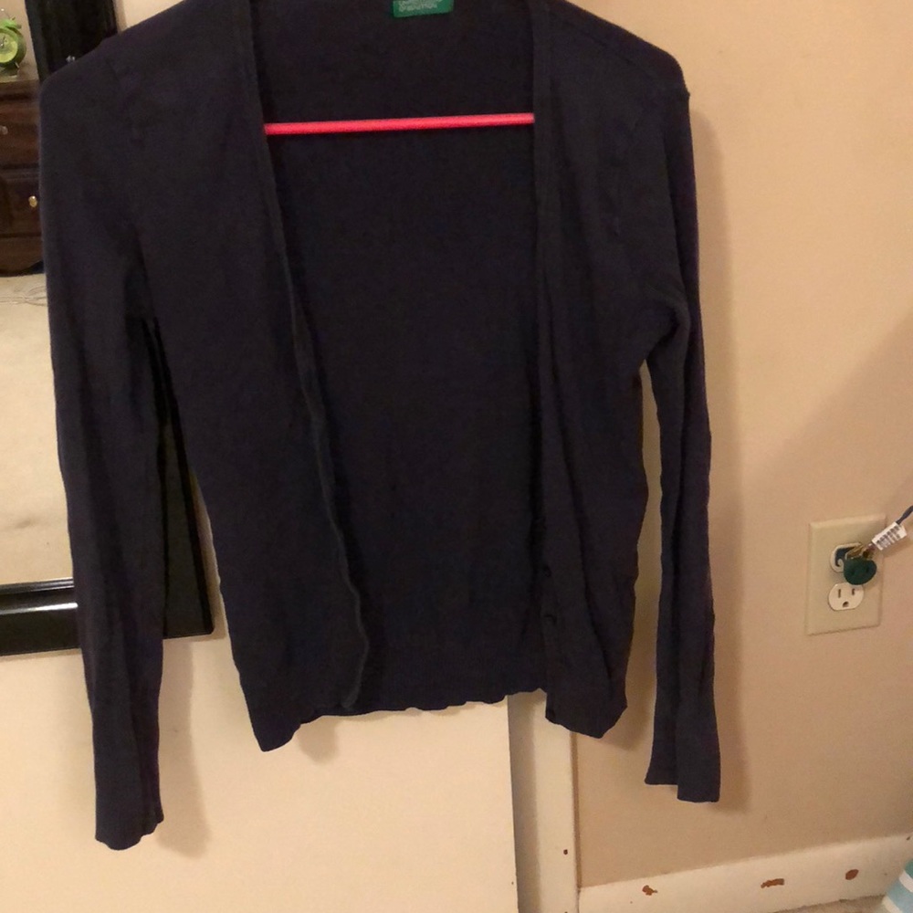 Navy cardigan